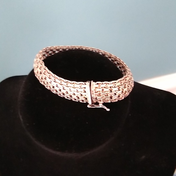Fine 925 Italian silver bracelet - Picture 2 of 4